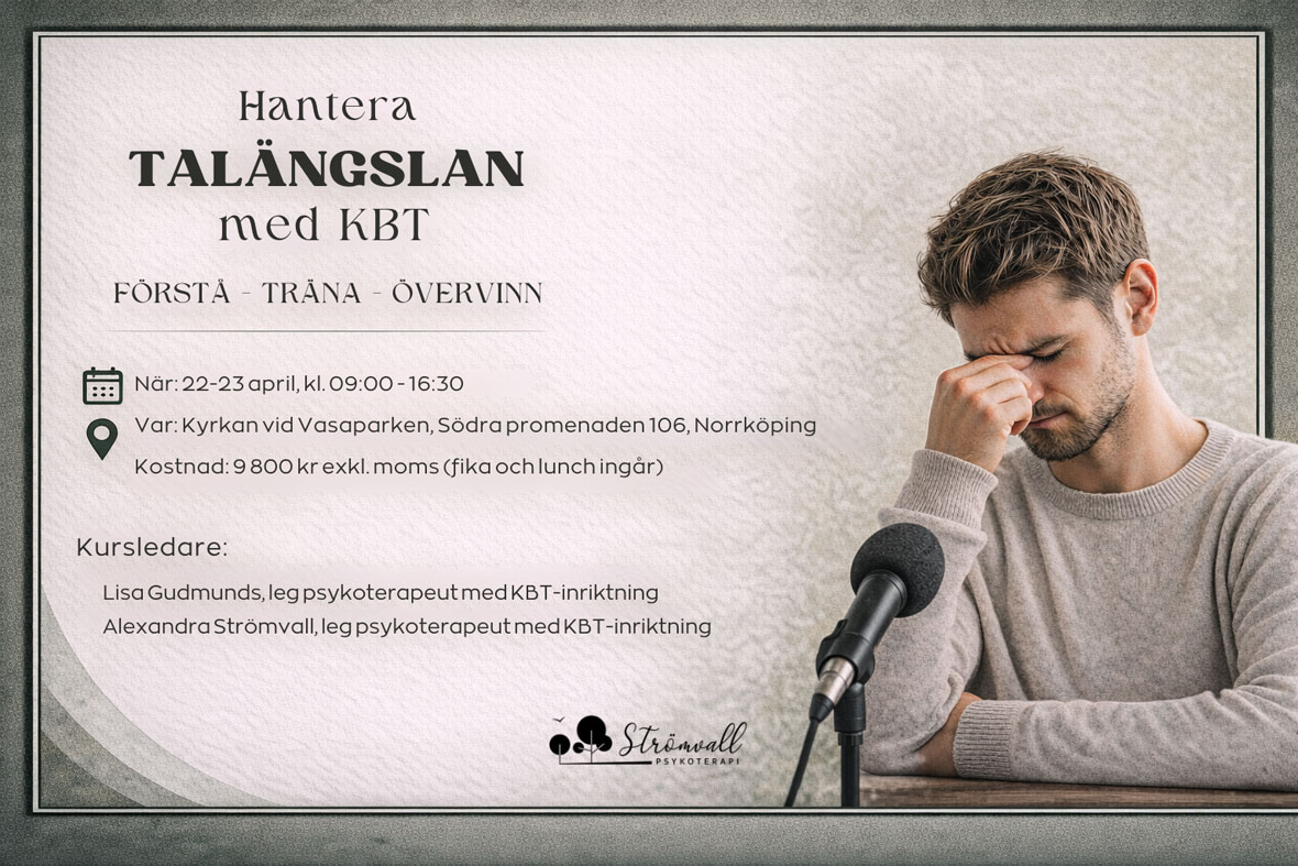 hantera talängslan med kbt